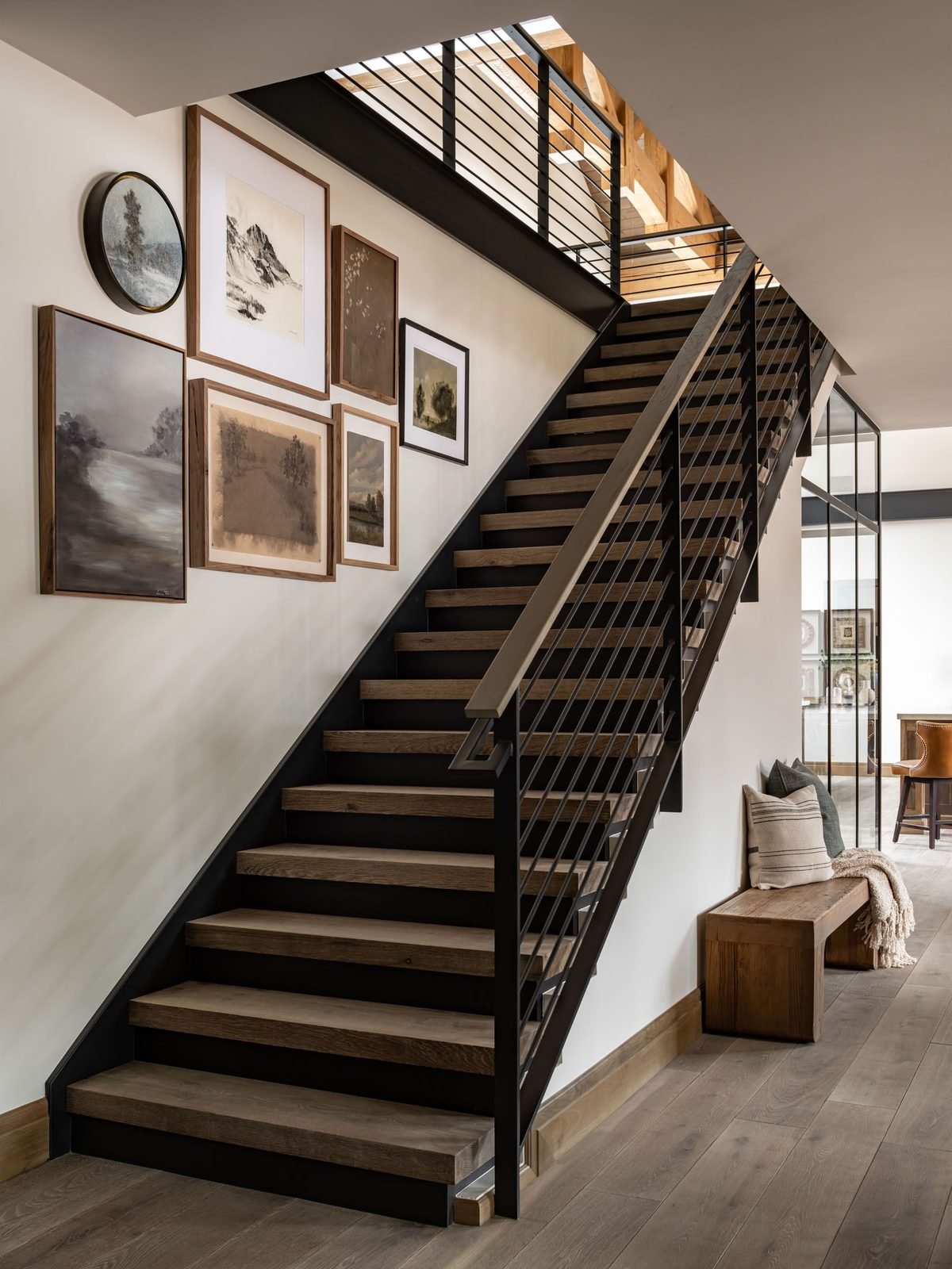 Staircase gallery wall